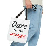 "Dare to be Different" Tote Bag Red