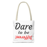 "Dare to be Different" Tote Bag Red