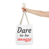"Dare to be Different" Tote Bag Red