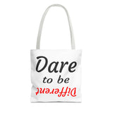 "Dare to be Different" Tote Bag Red