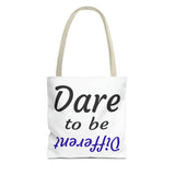 "Dare to be Different" Tote Bag Blue