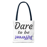 "Dare to be Different" Tote Bag Blue