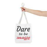 "Dare to be Different" Tote Bag Red