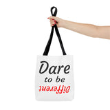 "Dare to be Different" Tote Bag Red
