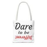 "Dare to be Different" Tote Bag Red