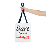 "Dare to be Different" Tote Bag Red