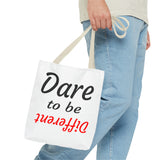"Dare to be Different" Tote Bag Red