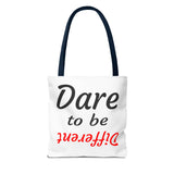 "Dare to be Different" Tote Bag Red