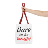 "Dare to be Different" Tote Bag Red